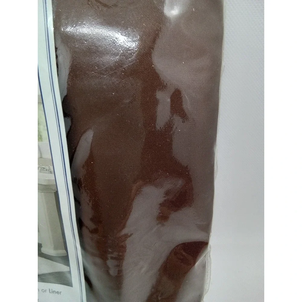 Interiors Design Fabric Shower Curtain‎ Brown Water Repellent 70x72 B5